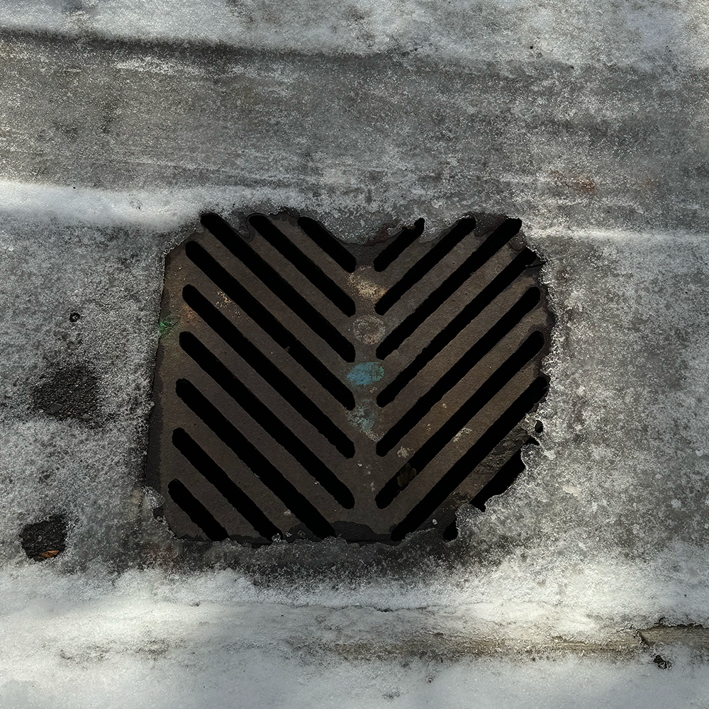 This is audio of snow melting into the storm drain colse to where I live.